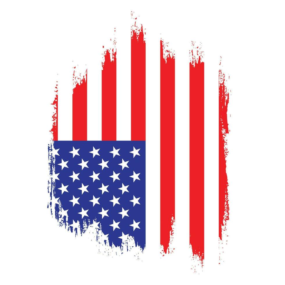 kleurrijk grunge effect Verenigde Staten van Amerika vlag vector