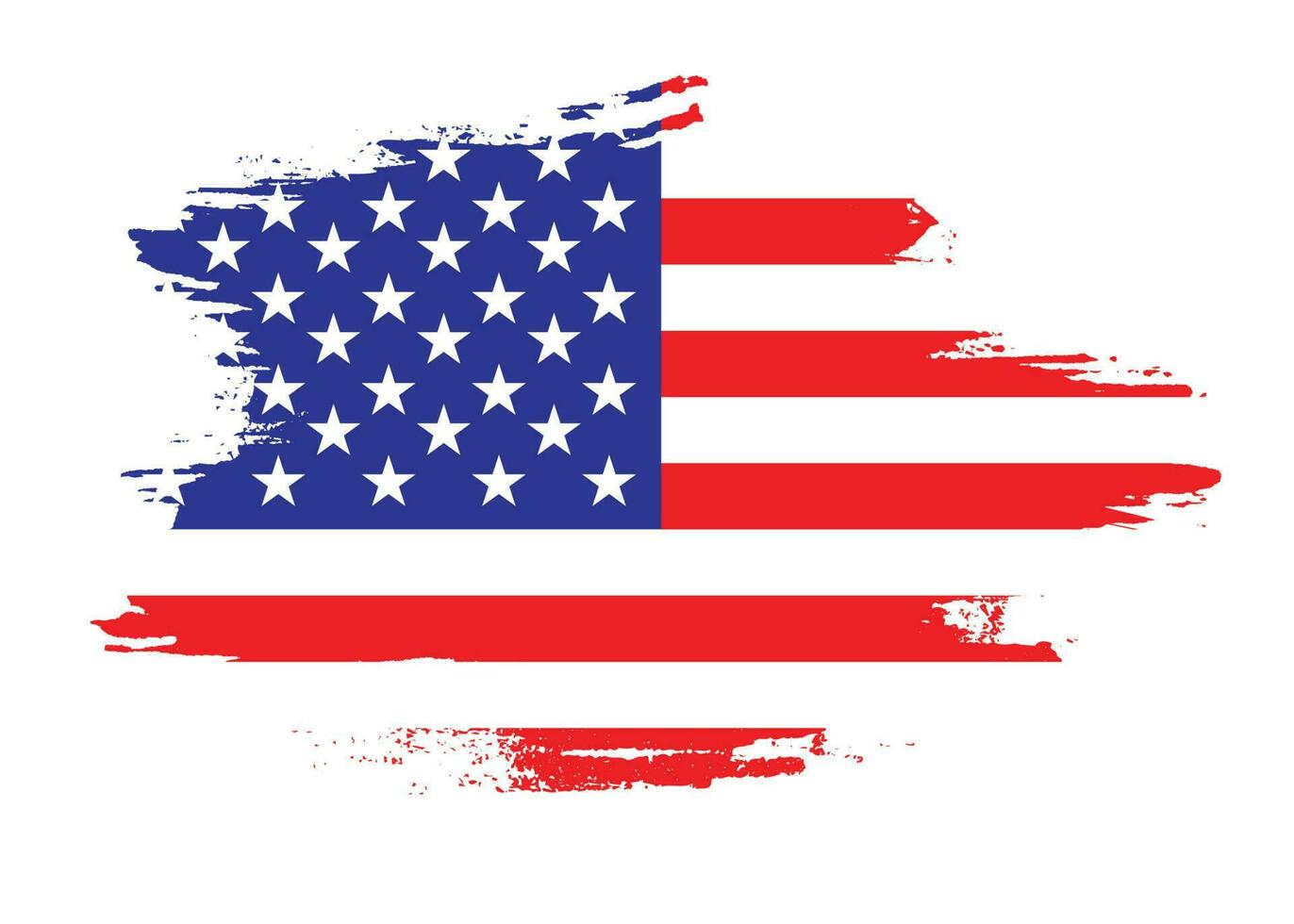 verf borstel beroerte Verenigde Staten van Amerika vlag vector voor vrij downloaden