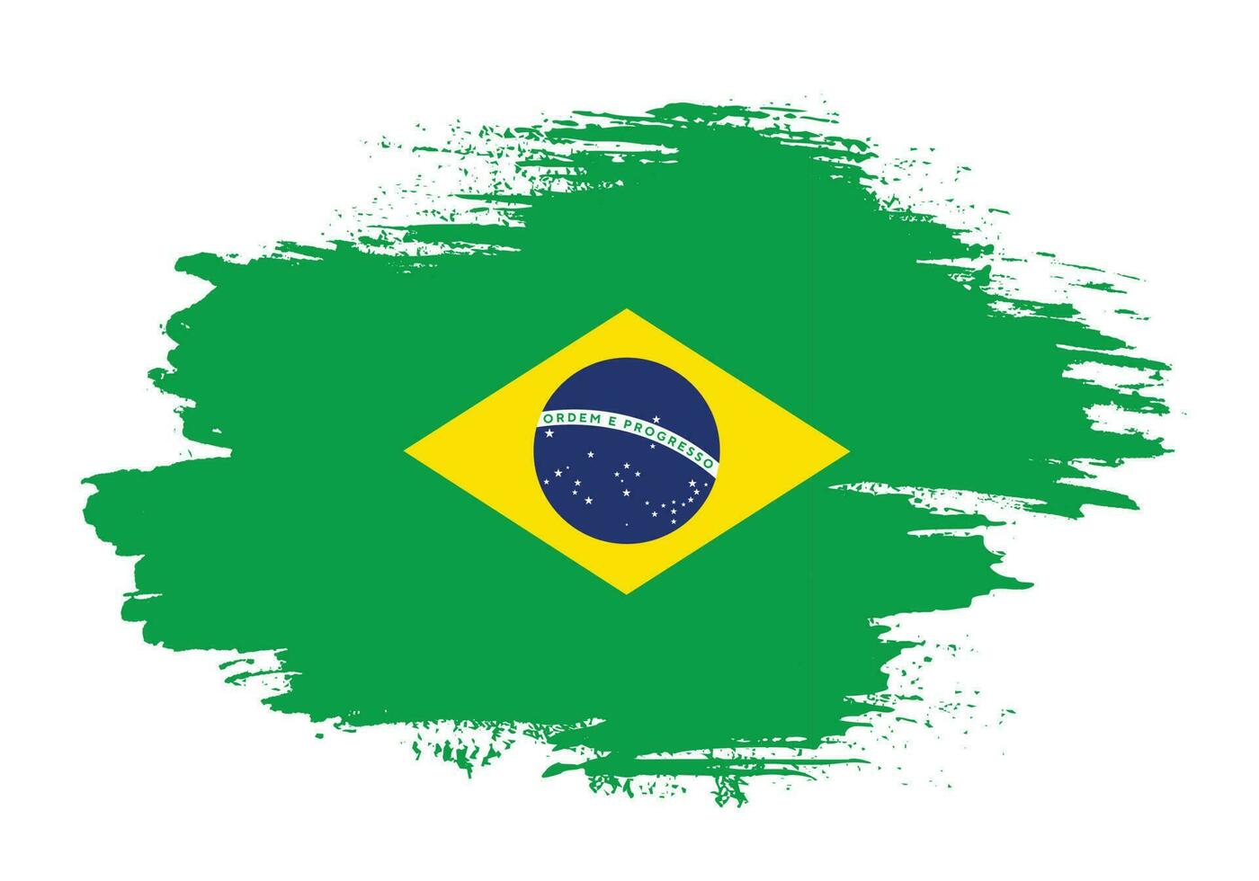 geklater borstel beroerte Brazilië vlag vector