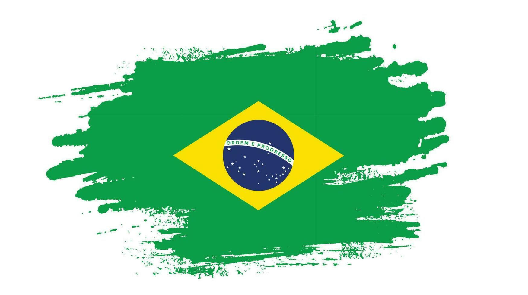 nieuw kleurrijk structuur Brazilië vlag vector