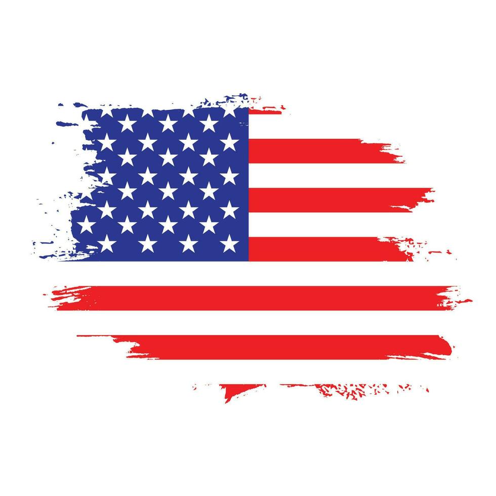 abstract borstel beroerte Verenigde Staten van Amerika vlag vector