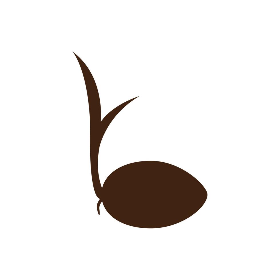 kokosnoot schiet logo vector