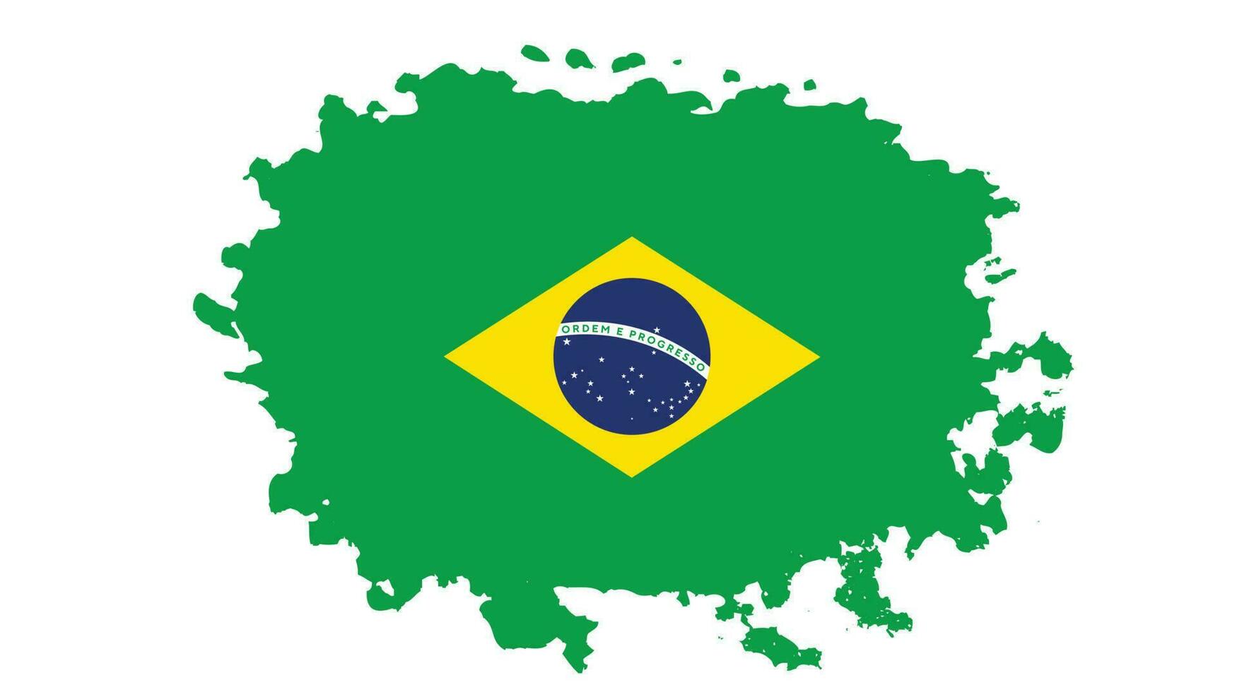 plons grunge structuur Brazilië abstract vlag vector