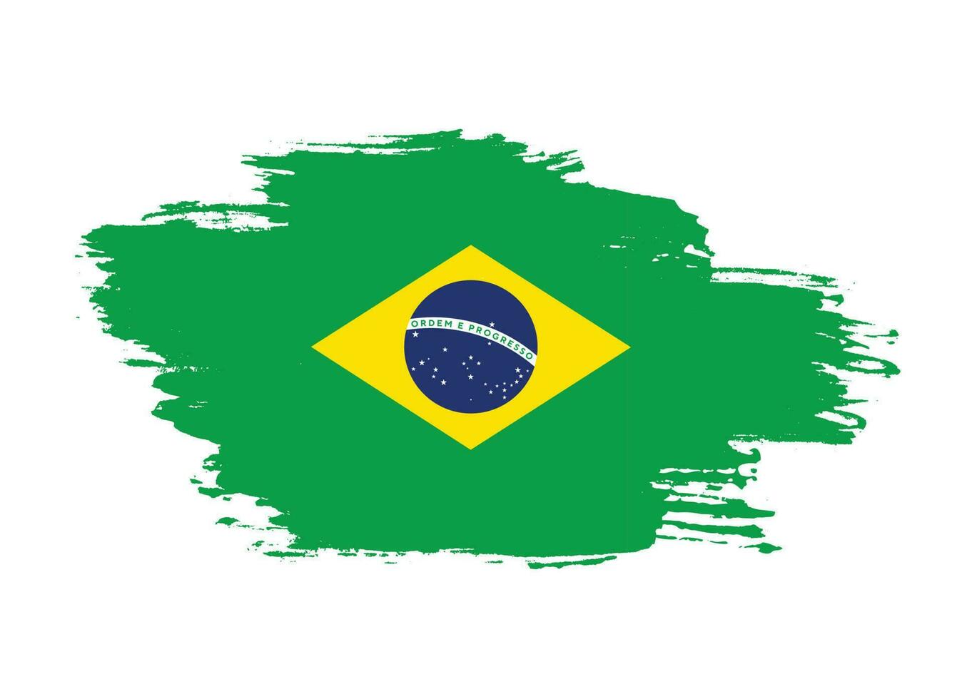 borstel beroerte vrij Brazilië vlag vector
