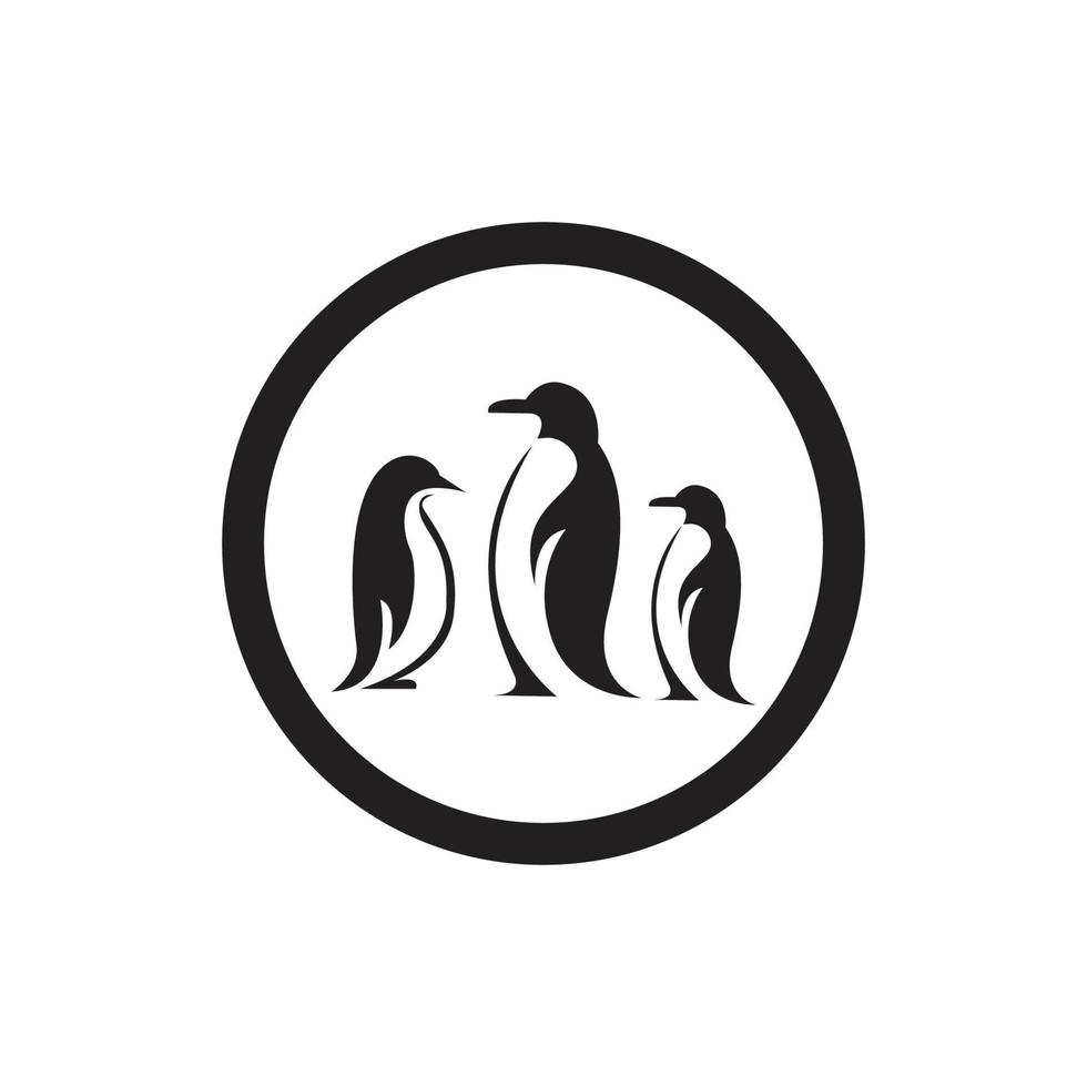 pinguïn dier logo vector