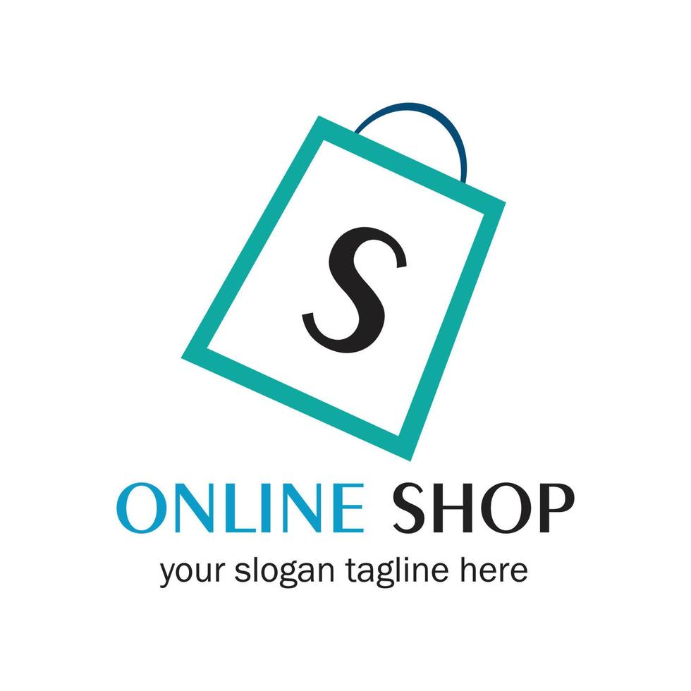 online winkel logo vector icoon illustratie sjabloon ontwerp