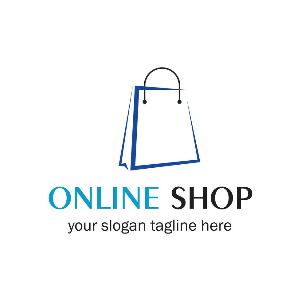 online winkel logo vector icoon illustratie sjabloon ontwerp