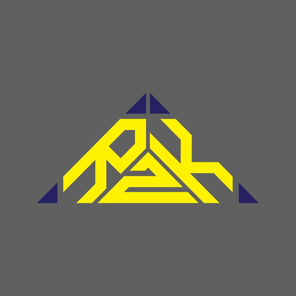 rzk brief logo creatief ontwerp met vector grafisch, rzk gemakkelijk en modern logo.