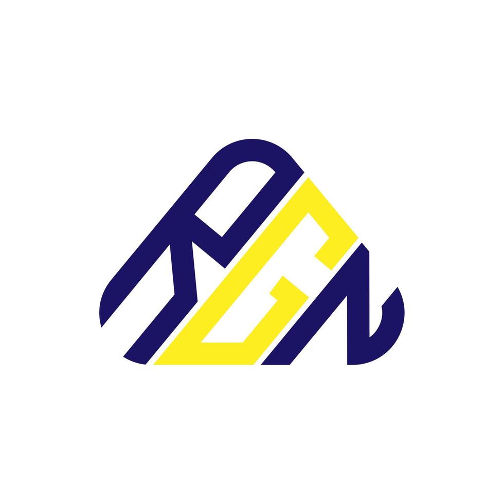 rgn brief logo creatief ontwerp met vector grafisch, rgn gemakkelijk en modern logo.
