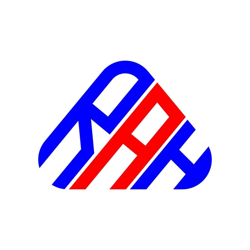 rah brief logo creatief ontwerp met vector grafisch, rah gemakkelijk en modern logo.