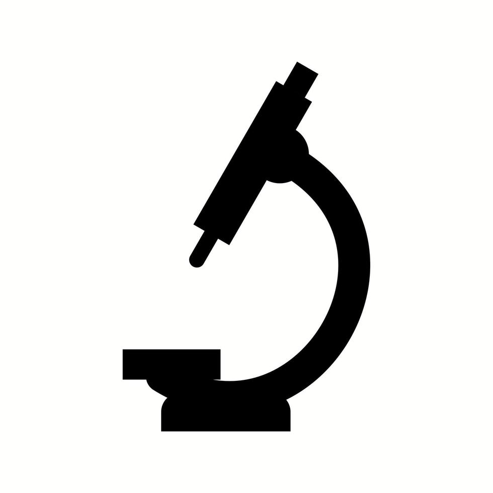 uniek microscoop vector glyph icoon