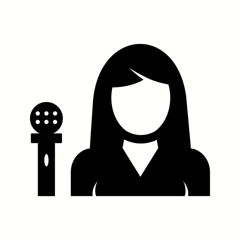 uniek vrouw ankers vector glyph icoon