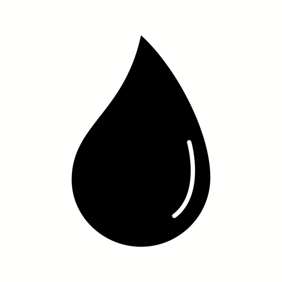 uniek water druppeltje vector glyph icoon