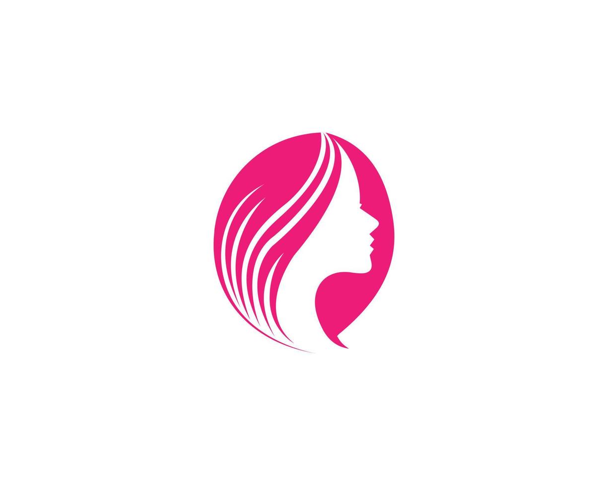 abstract logo ontwerp voor schoonheid vrouw huid en haar- salon vector symbool.