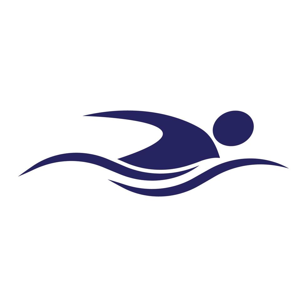 zwemmen sport logo vector