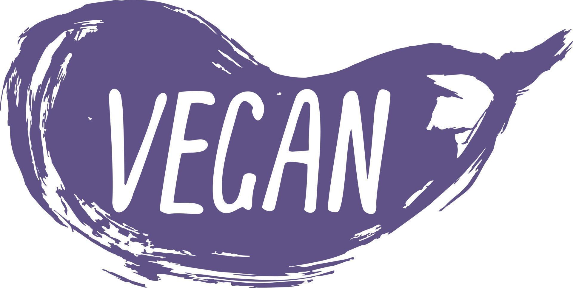 aubergine veganistisch icoon vector