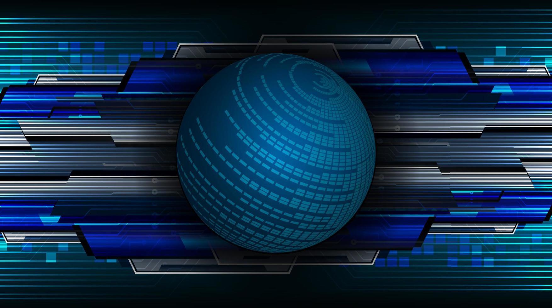 modern technologie achtergrond met blauw wereldbol vector