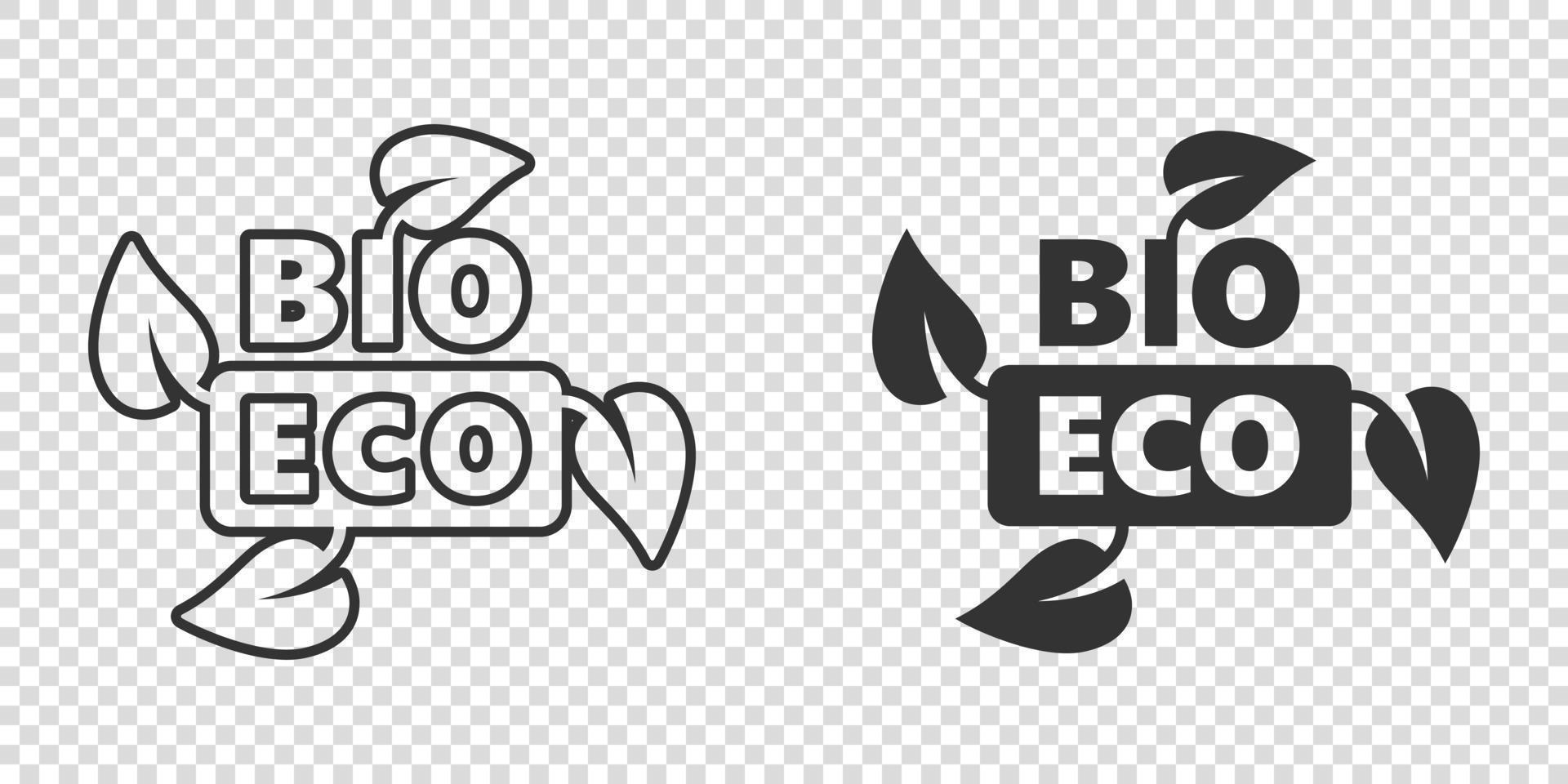 natuurlijk Product icoon in vlak stijl. bio, eco insigne vector illustratie Aan wit geïsoleerd achtergrond. veganistisch embleem teken bedrijf concept.