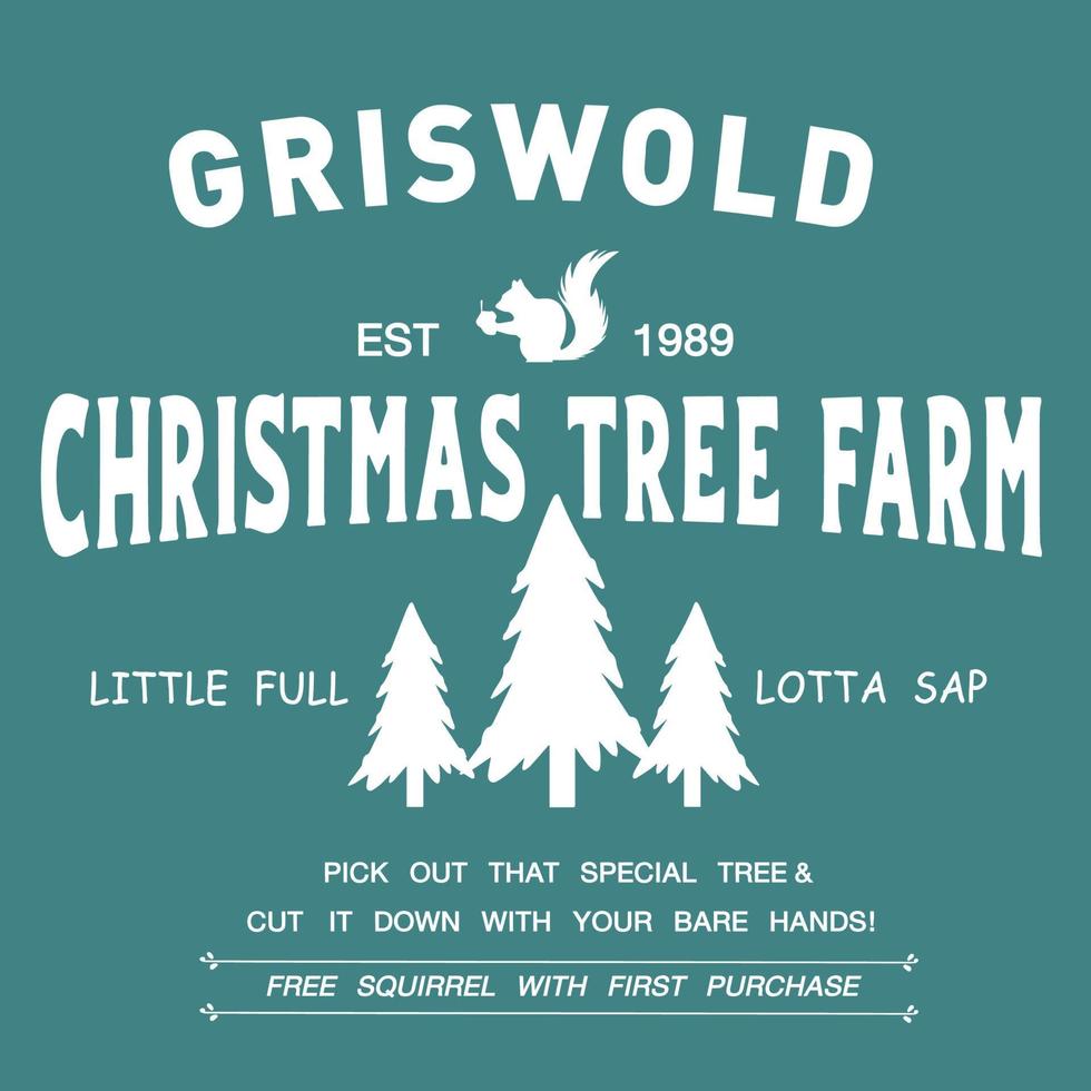griswold Kerstmis boom boerderij ,kerstmis overhemd ontwerp vector