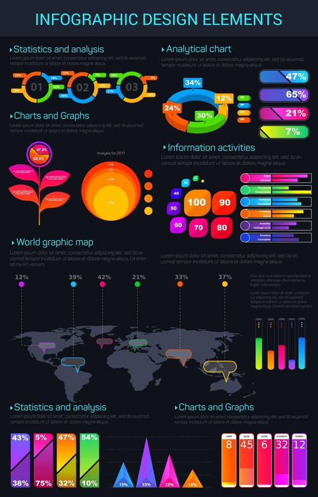 infographic vector ontwerp elementen en grafieken