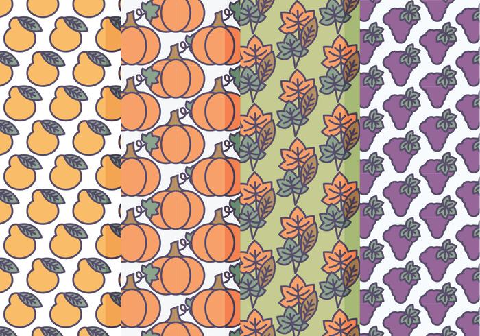 Vector Set Fall Patterns