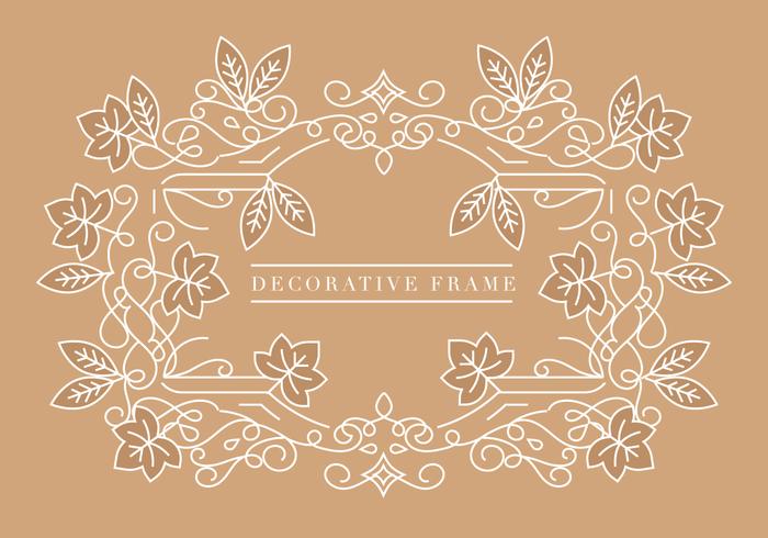 Vector Fall Decoratieve Frame