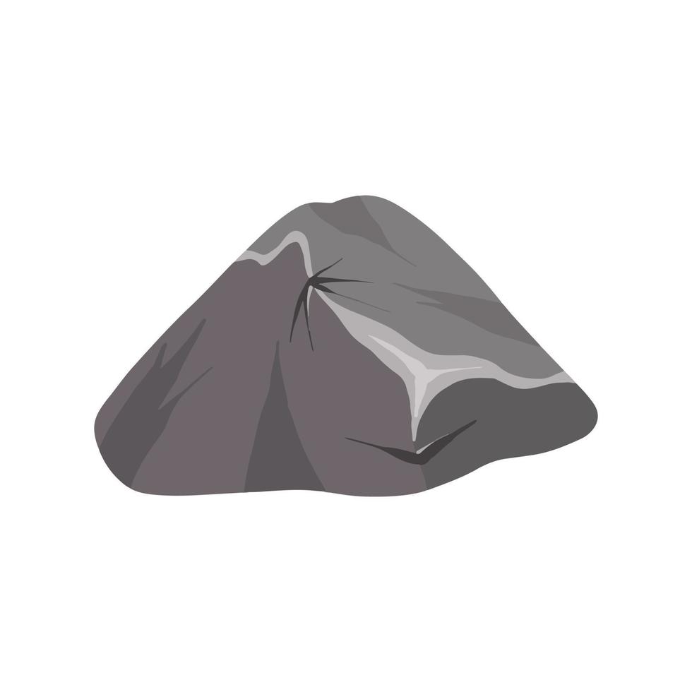 grijs geplaveide. element van natuur en bergen. items voor decoratie en achtergrond. vlak tekenfilm vector