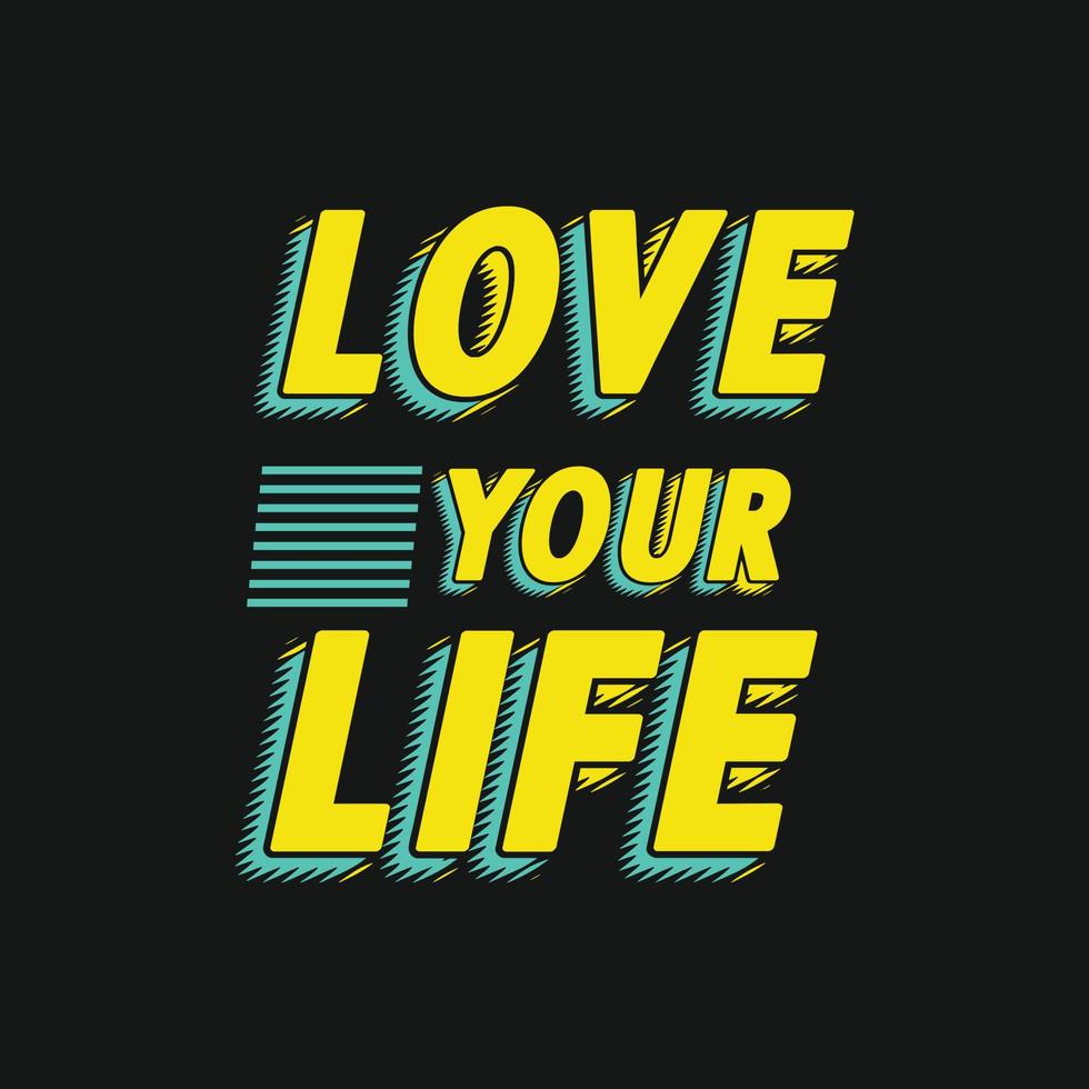 liefde uw leven citaten typografie vector ontwerp voor t overhemd afdrukken