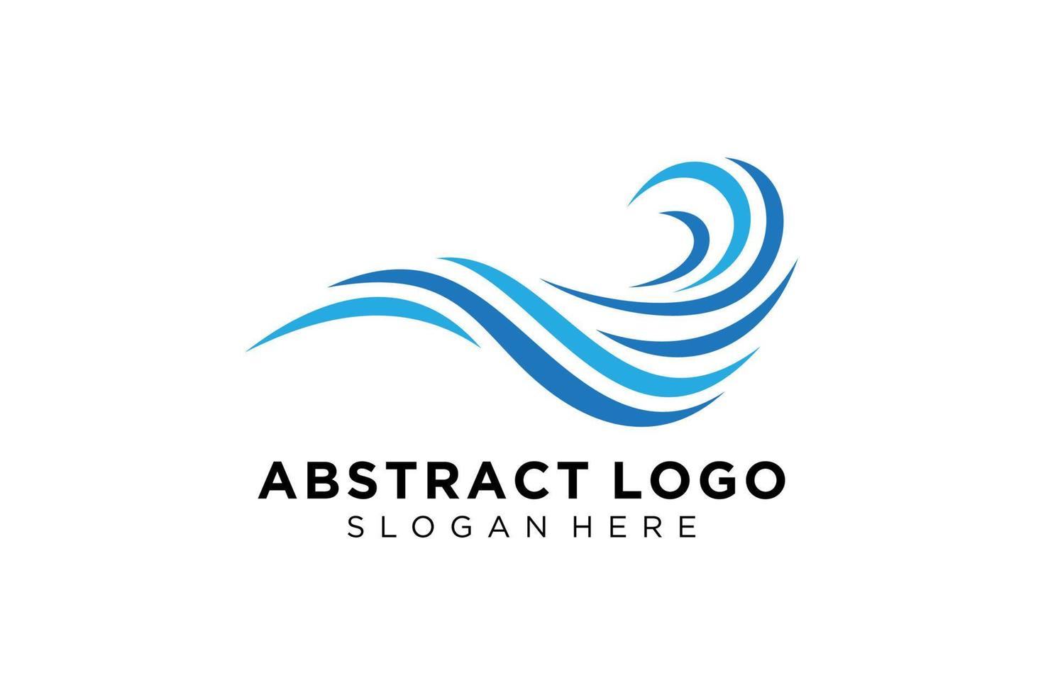 abstract water Golf plons logo symbool en icoon ontwerp. vector