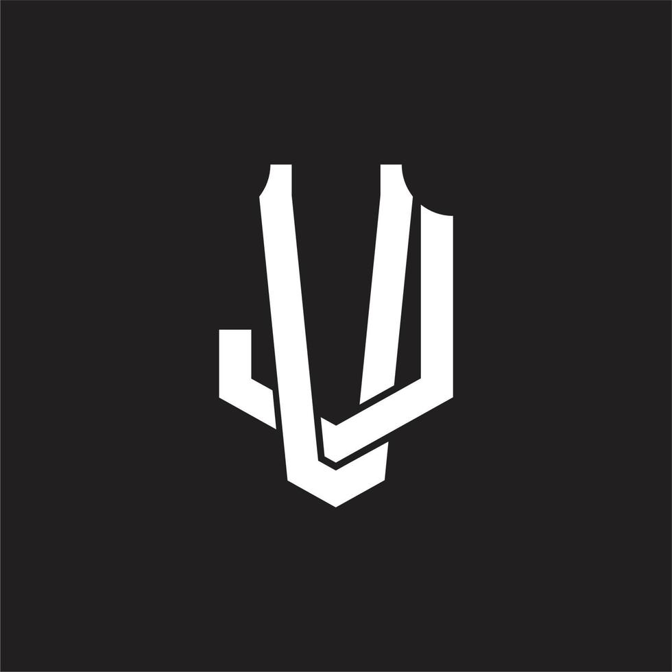 vj logo monogram ontwerp sjabloon vector