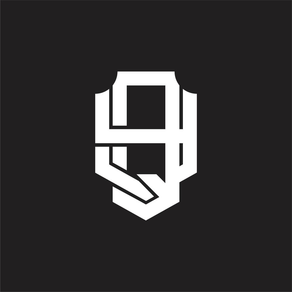 qy logo monogram ontwerp sjabloon vector