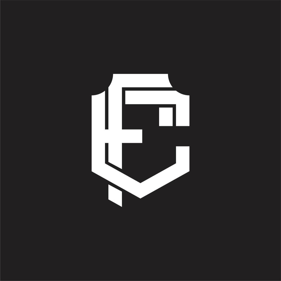 fe logo monogram ontwerp sjabloon vector