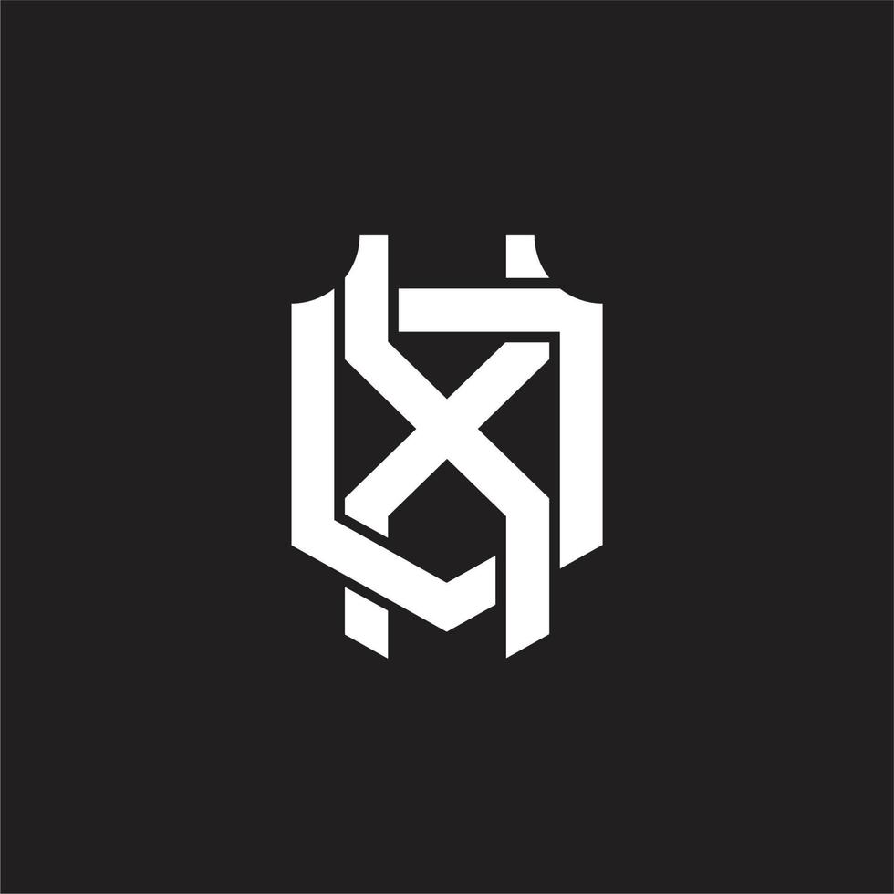 xd logo monogram ontwerp sjabloon vector