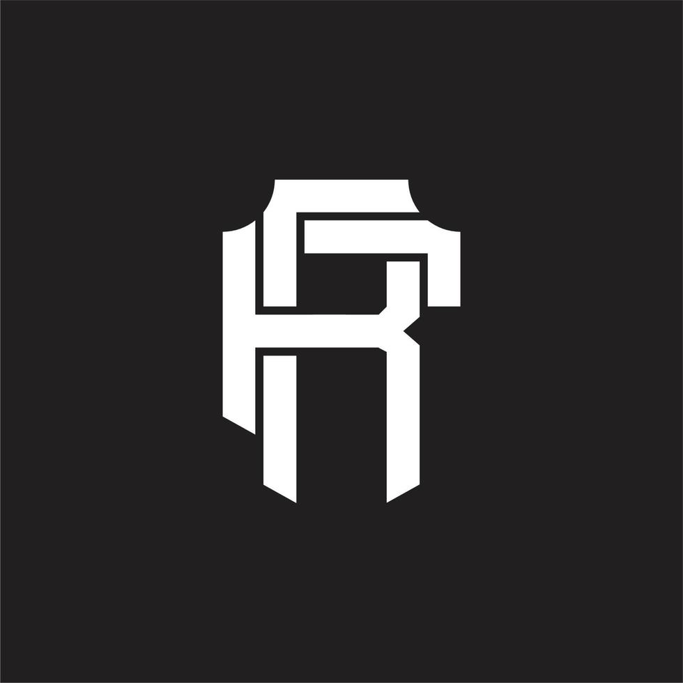 rf logo monogram ontwerp sjabloon vector