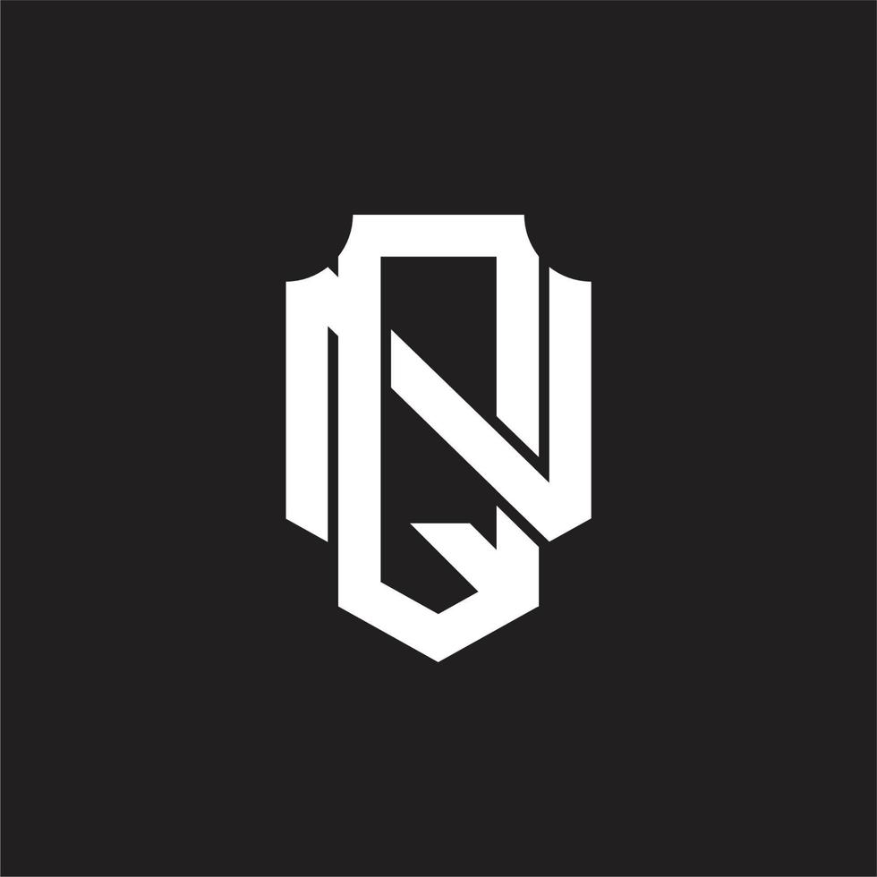 qn logo monogram ontwerp sjabloon vector
