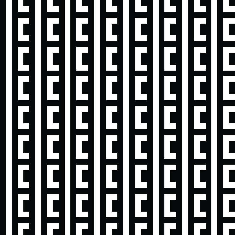 abstract minimalistische vector en wit minimalistische vector naadloos textuur. minimalistische meetkundig achtergrond. monochroom herhalen patroon met gebroken lijnen.