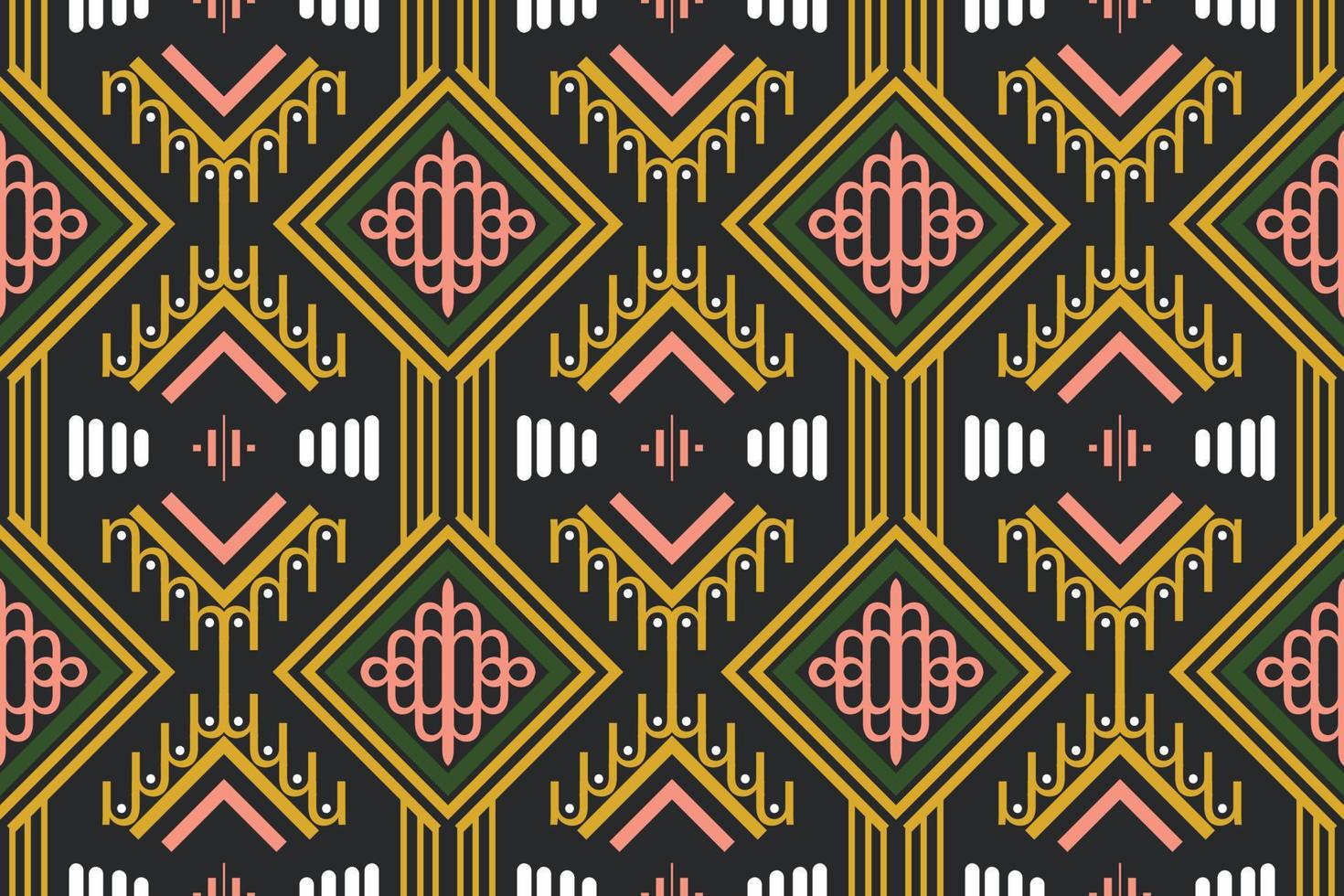 etnisch aztec ikat naadloos patroon textiel ikat afdrukken naadloos patroon digitaal vector ontwerp voor afdrukken Saree kurti Borneo kleding stof aztec borstel symbolen stalen ontwerper