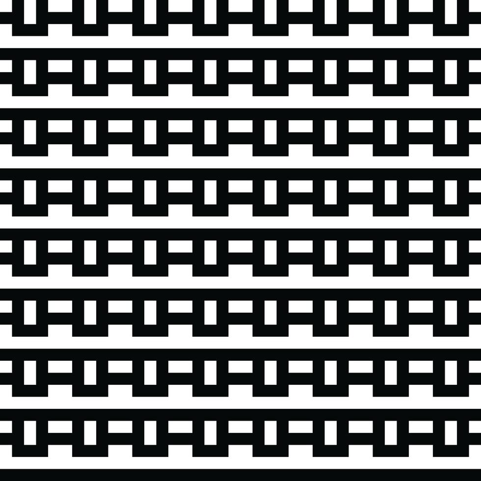 minimalistische meetkundig achtergrond. abstract monochroom minimalistische vector naadloos patroon. minimalistische elegant abstract textuur. herhalen meetkundig gevlochten lijnen van rechthoekig tegels.