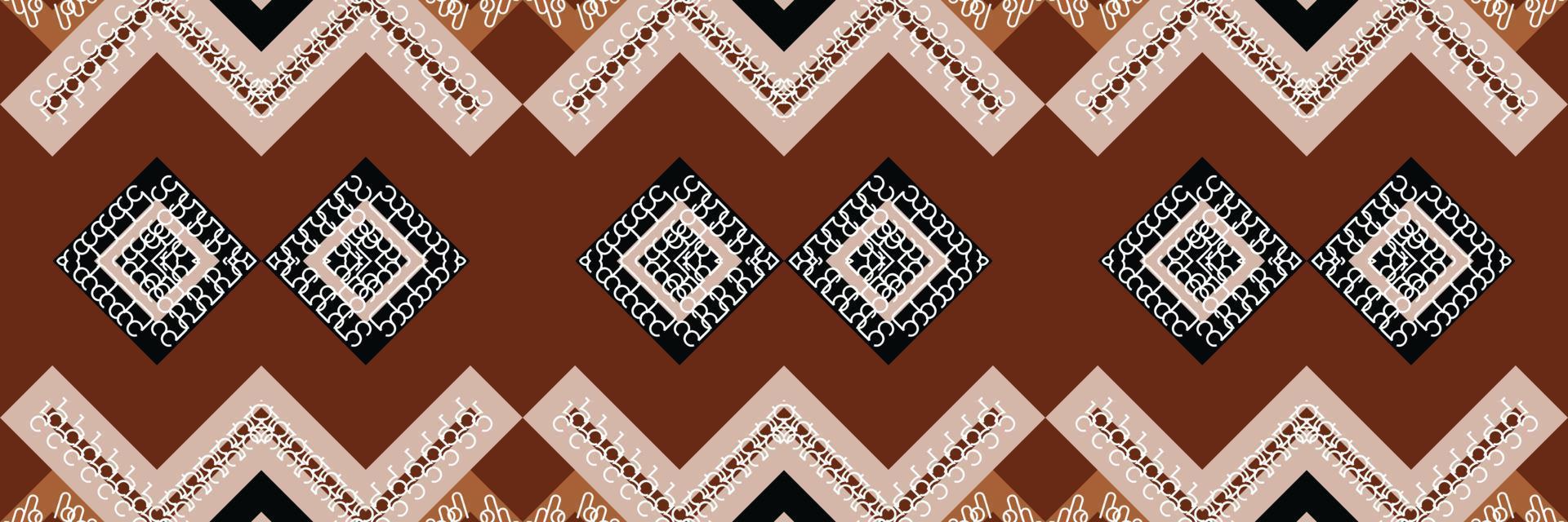 etnisch aztec ikat naadloos patroon textiel ikat kleding stof naadloos patroon digitaal vector ontwerp voor afdrukken Saree kurti Borneo kleding stof aztec borstel symbolen stalen partij slijtage