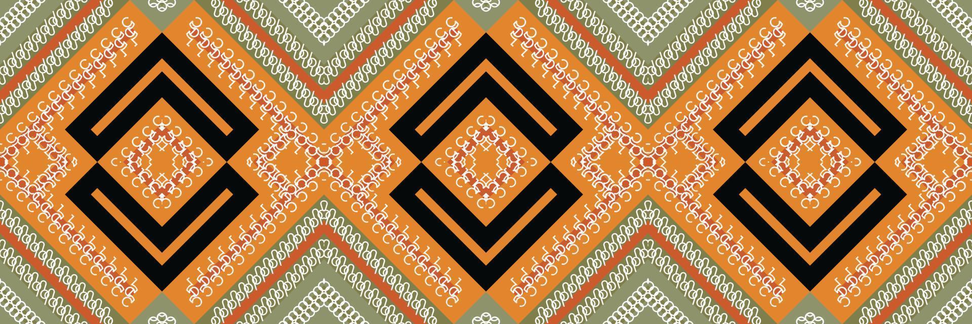 etnisch aztec ikat naadloos patroon textiel motief ikat naadloos patroon digitaal vector ontwerp voor afdrukken Saree kurti Borneo kleding stof aztec borstel symbolen stalen katoen