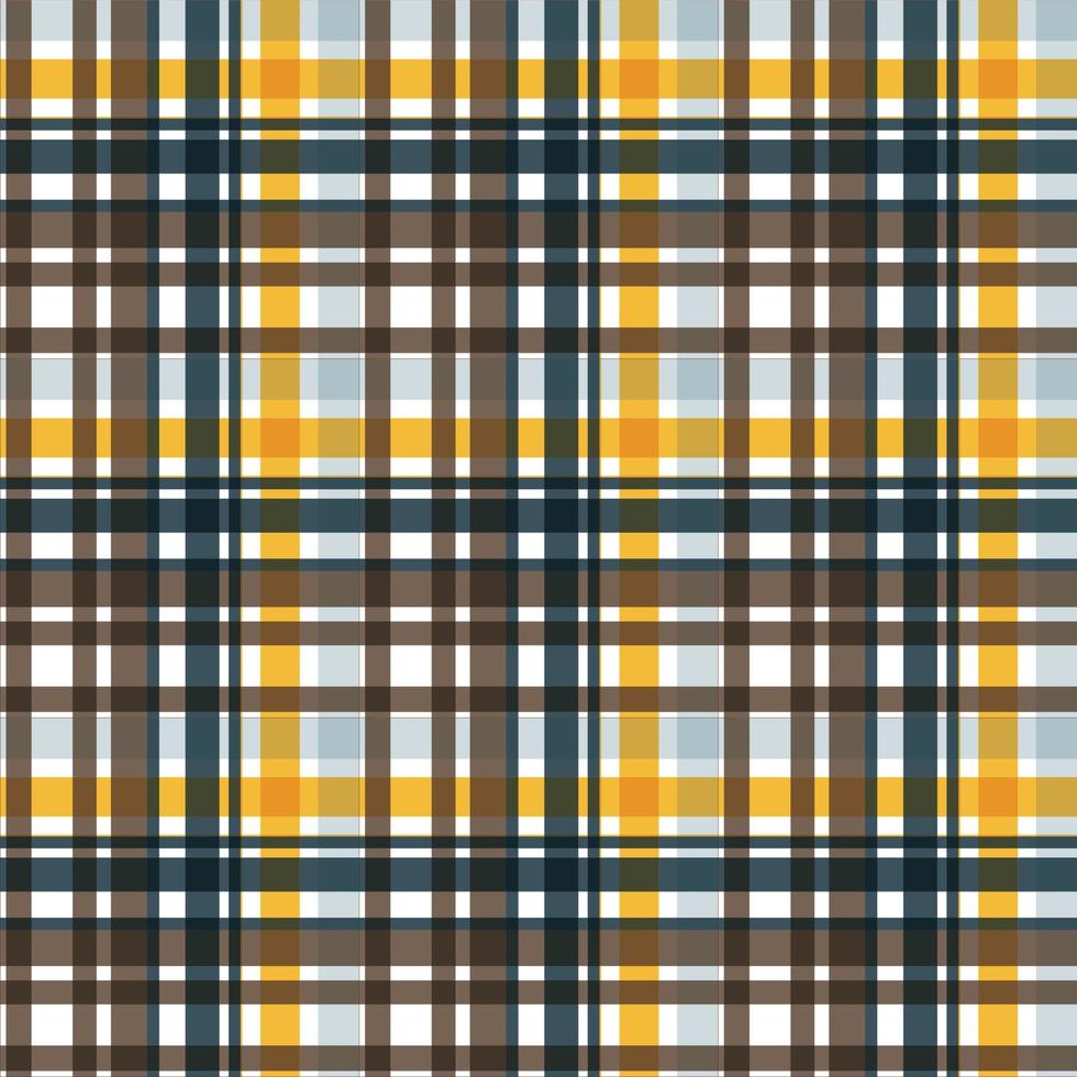 plaid patroon naadloos textiel is gemaakt met afwisselend bands van gekleurd voorgeverfd draden geweven net zo beide kromtrekken en inslag Bij Rechtsaf hoeken naar elk ander. vector