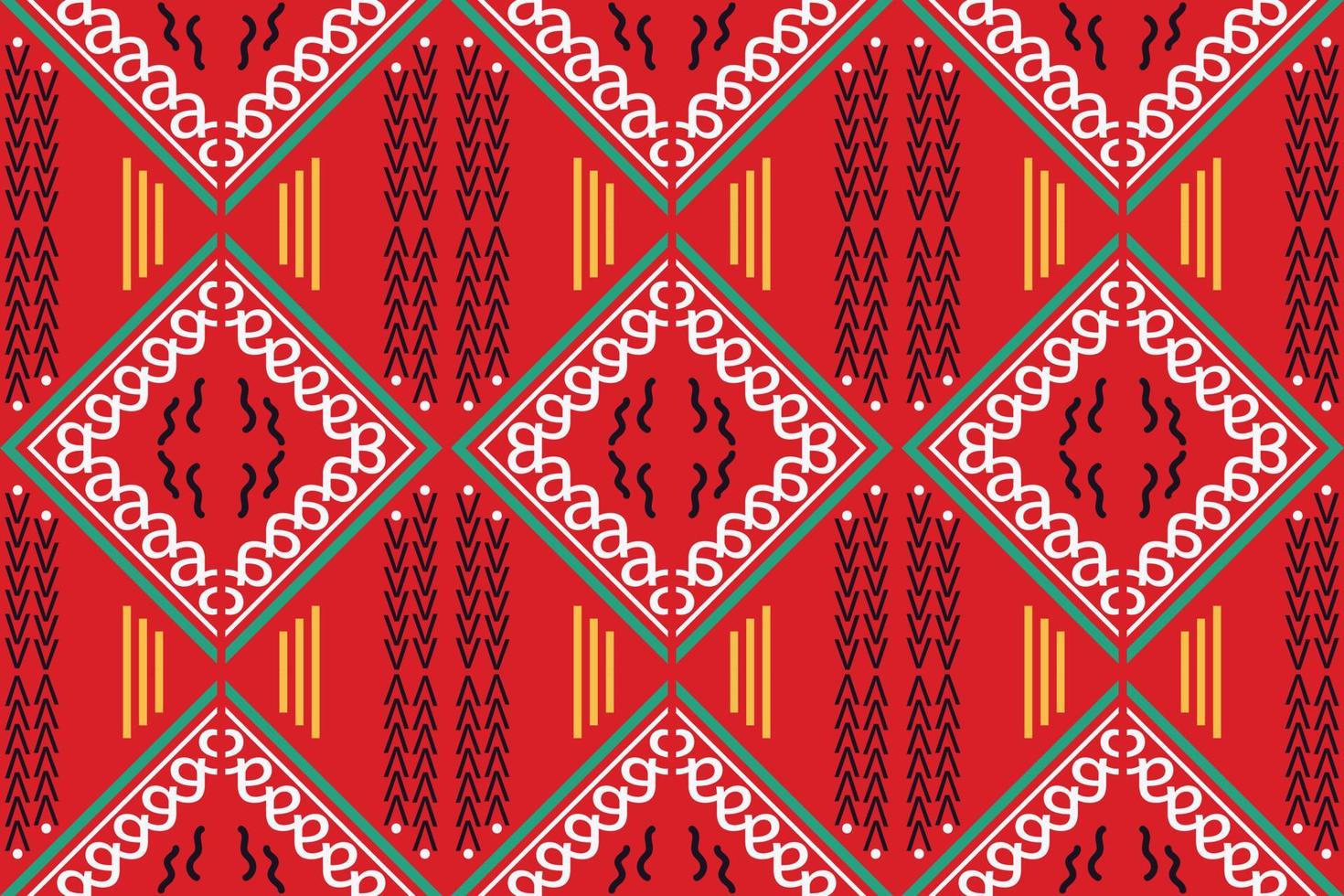 ikat naadloos patroon ikat driehoek batik textiel naadloos patroon digitaal vector ontwerp voor afdrukken Saree kurti Borneo kleding stof grens borstel symbolen stalen elegant