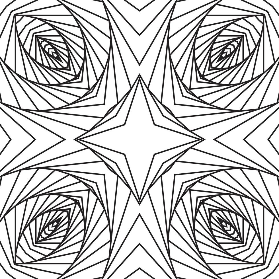 3d gebogen lijnen, gestreept Aan een wit achtergrond. meetkundig vormen van de zwart lijnen. vector