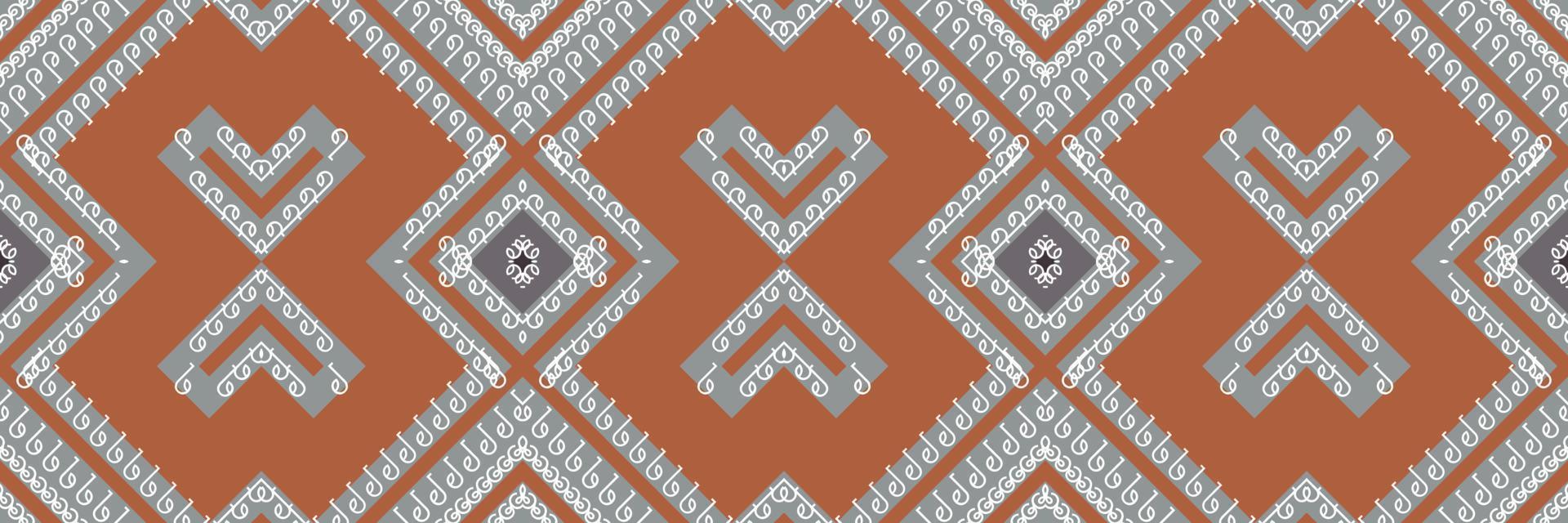 etnisch aztec ikat naadloos patroon textiel ikat ontwerpen naadloos patroon digitaal vector ontwerp voor afdrukken Saree kurti Borneo kleding stof aztec borstel symbolen stalen elegant