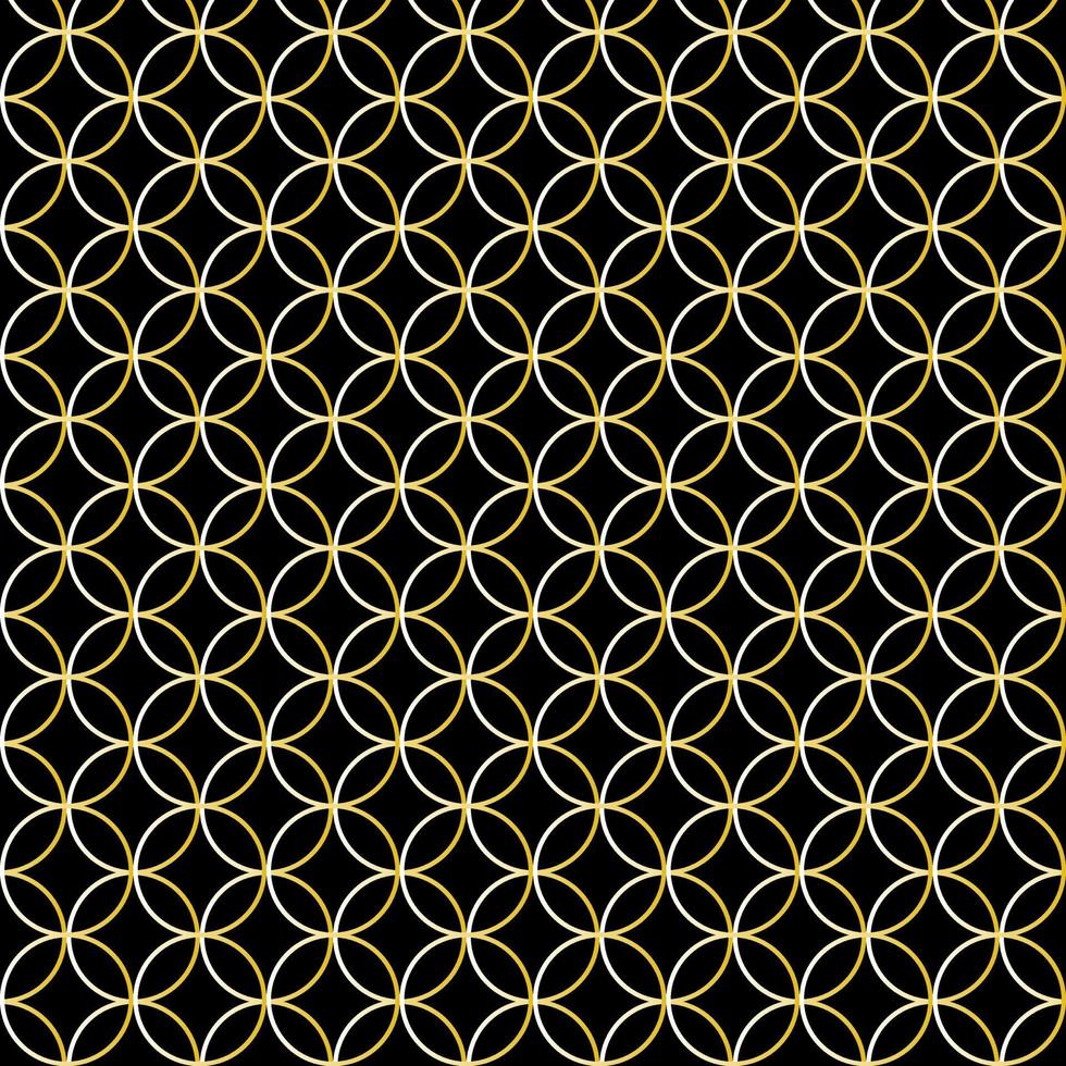 abstract cirkel meetkundig patroon gestreept goud achtergrond kleding stof vector