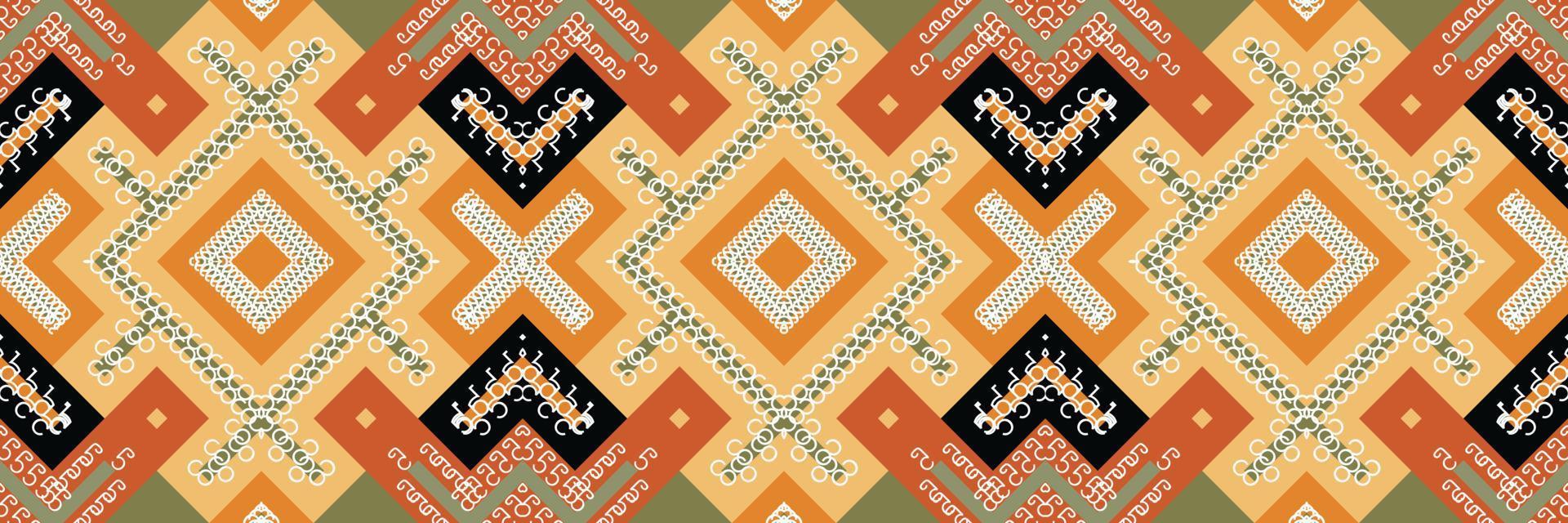 ikat naadloos patroon ikat strepen batik textiel naadloos patroon digitaal vector ontwerp voor afdrukken Saree kurti Borneo kleding stof grens borstel symbolen stalen partij slijtage