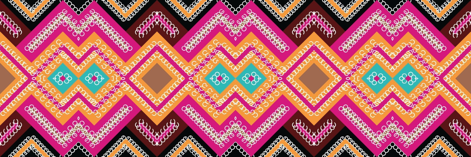 etnisch aztec ikat naadloos patroon textiel ikat aztec naadloos patroon digitaal vector ontwerp voor afdrukken Saree kurti Borneo kleding stof aztec borstel symbolen stalen partij slijtage