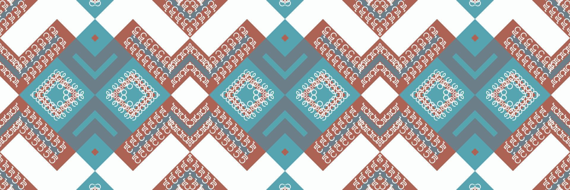 tribal etnisch patroon. traditioneel gevormde vector het is een patroon gemaakt door combineren meetkundig vormen. ontwerp voor afdrukken. gebruik makend van in de mode industrie.