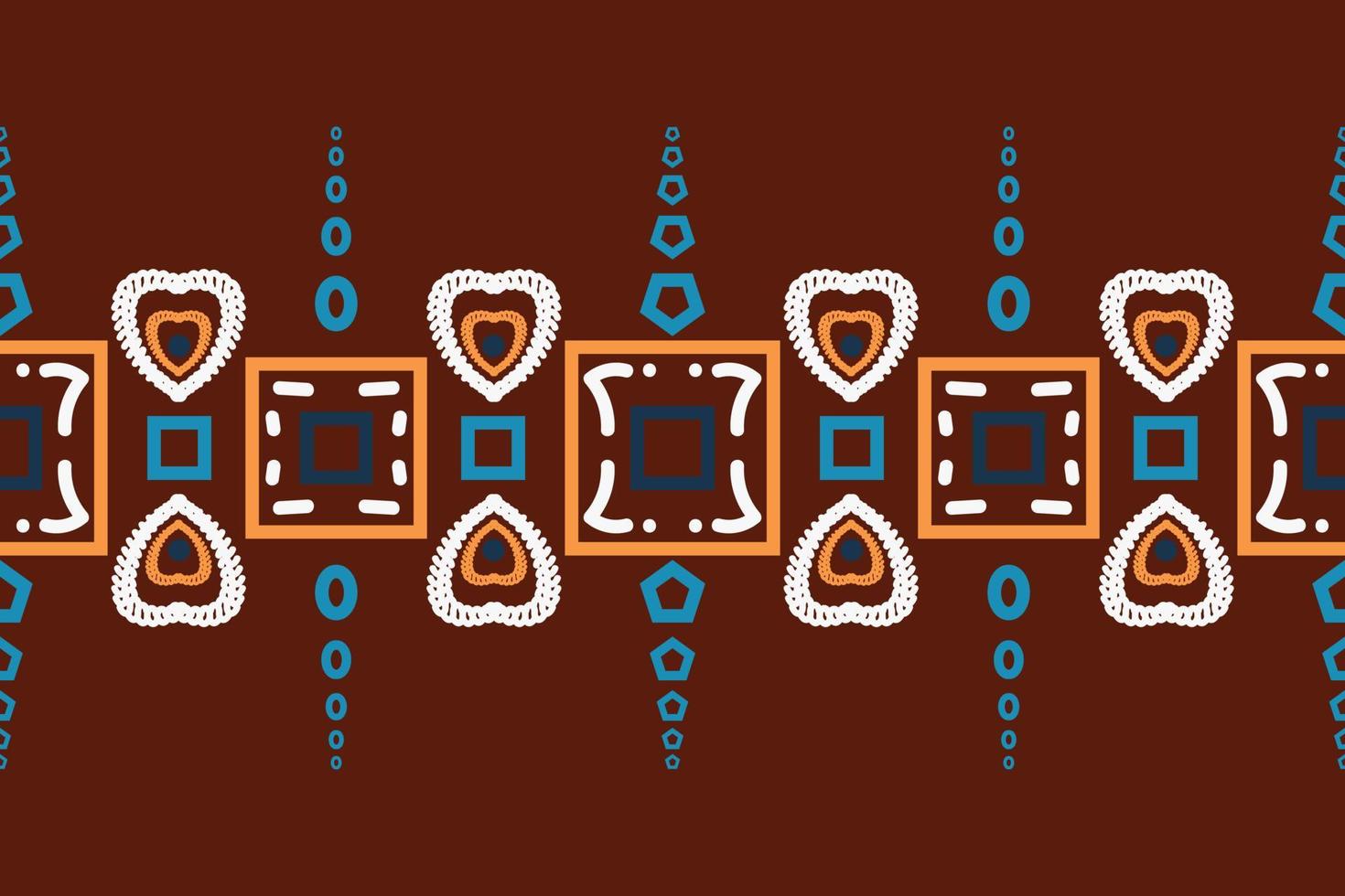etnisch grens ikat naadloos patroon textiel ikat kader naadloos patroon digitaal vector ontwerp voor afdrukken Saree kurti Borneo kleding stof grens borstel symbolen stalen ontwerper