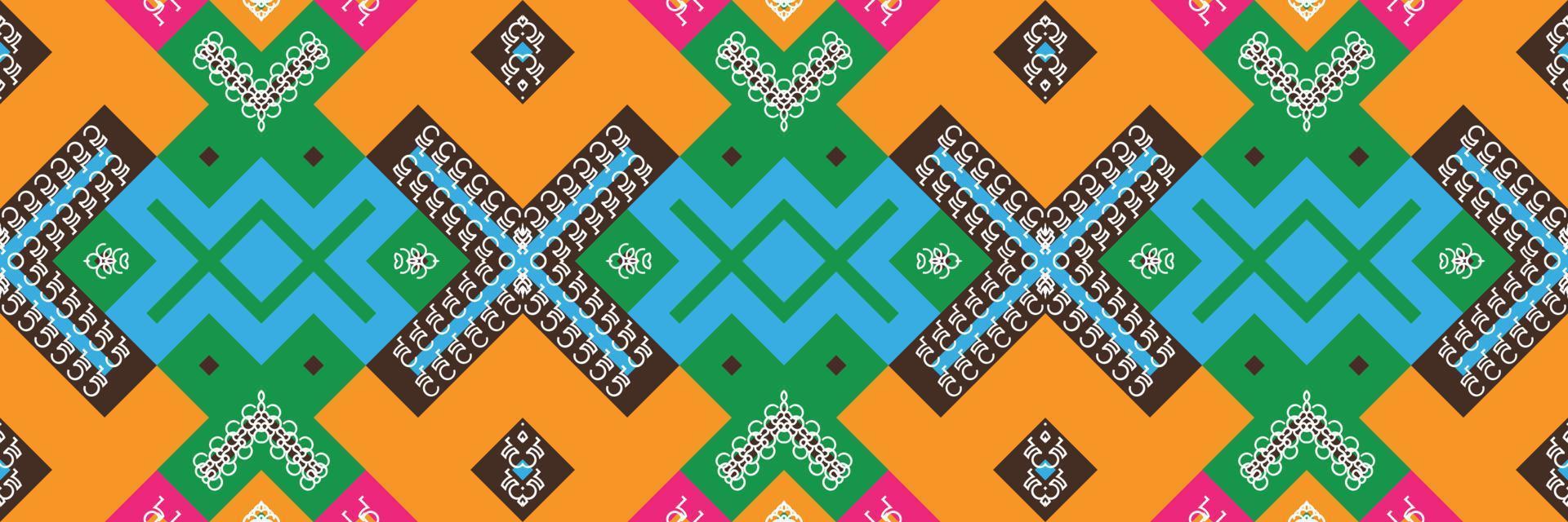 tribal etnisch patroon. traditioneel gevormde behang het is een patroon gemaakt door combineren meetkundig vormen. ontwerp voor afdrukken. gebruik makend van in de mode industrie. vector